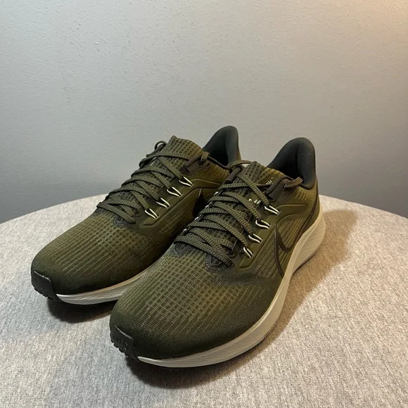Nike Air Zoom Pegasus 39 Cargo Khaki Running Men's Shoe Size 9.5 DH4071-300 - Picture 9 of 11